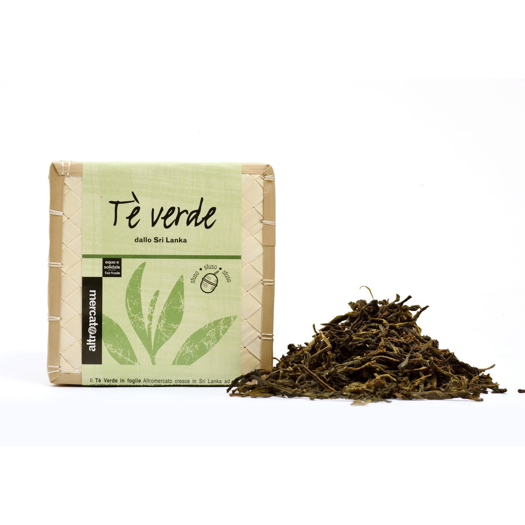 TÈ VERDE IN FOGLIE SFUSO CESTINO SRI LANKA | COD. 00000803 | 50 g